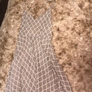 Grey patterned Free People skater dress